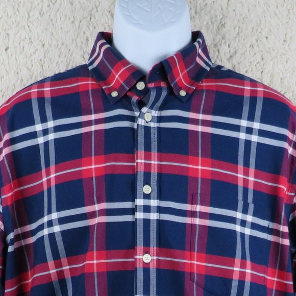 St. John's Bay* Men's Long Sleeve Button Down Curved Hem pocket Shirt~Size Large - Picture 5 of 11